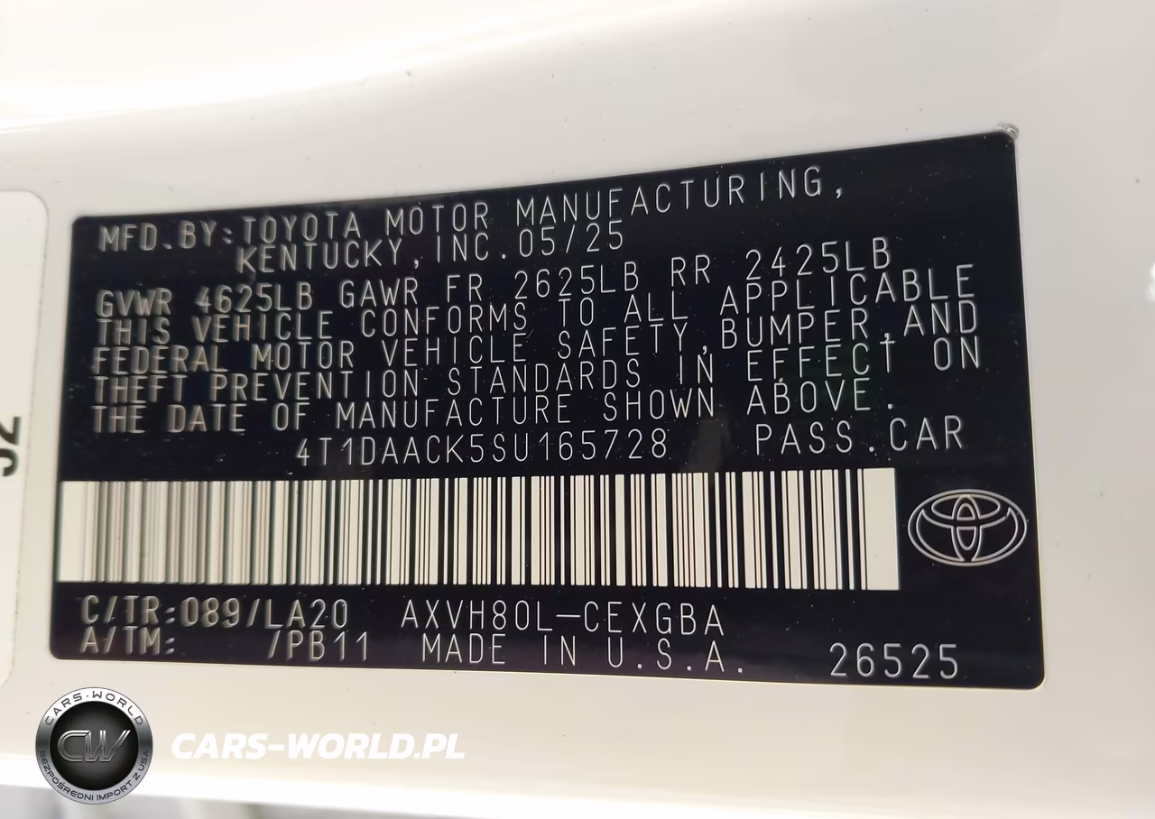 2025 Toyota Camry Xle VIN:4T1DAACK5SU165728 - 9