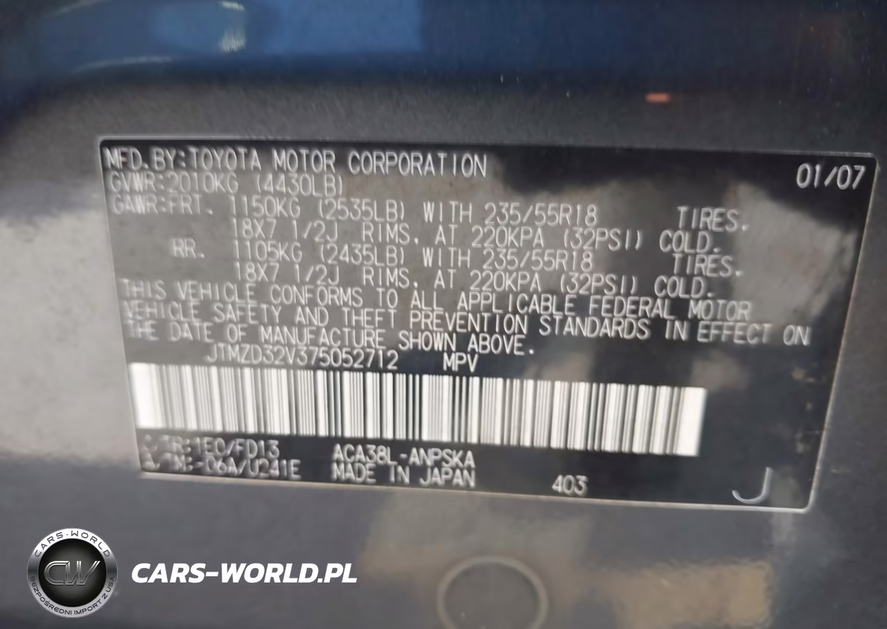 2007 Toyota Rav4 Sport VIN:JTMZD32V375052712 - 9