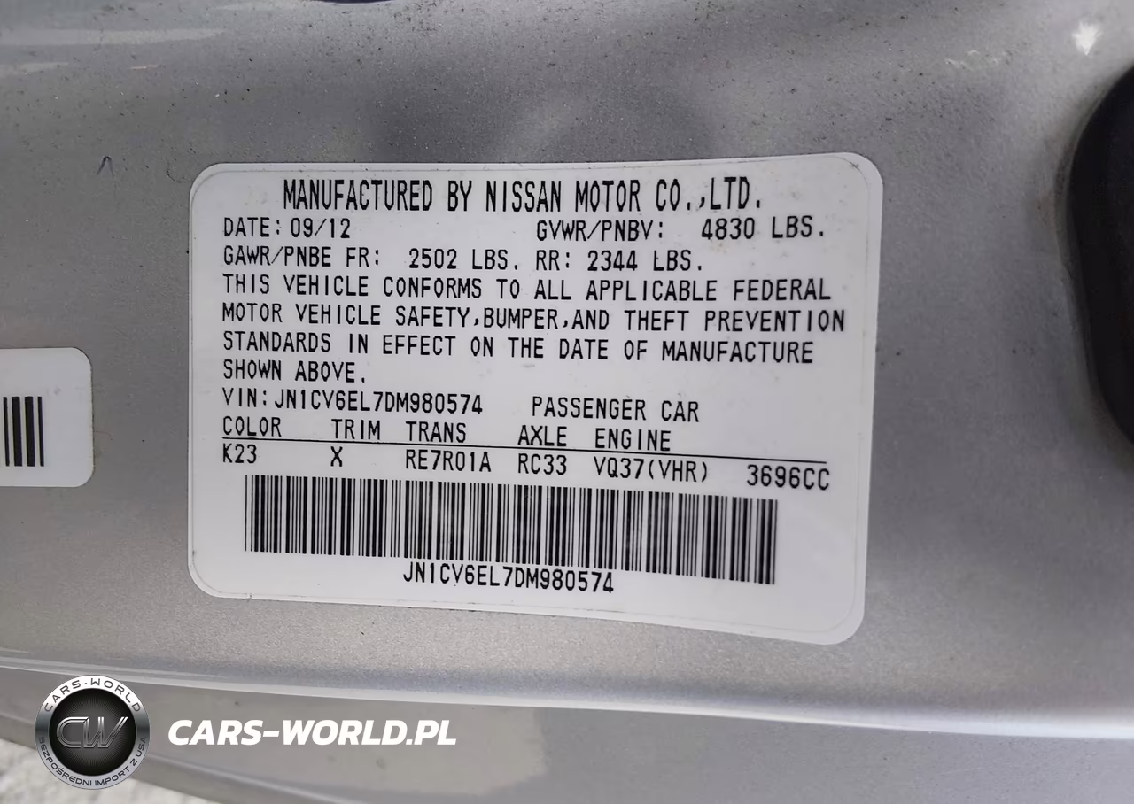 2013 Infiniti G37X VIN:JN1CV6EL7DM980574 - 9