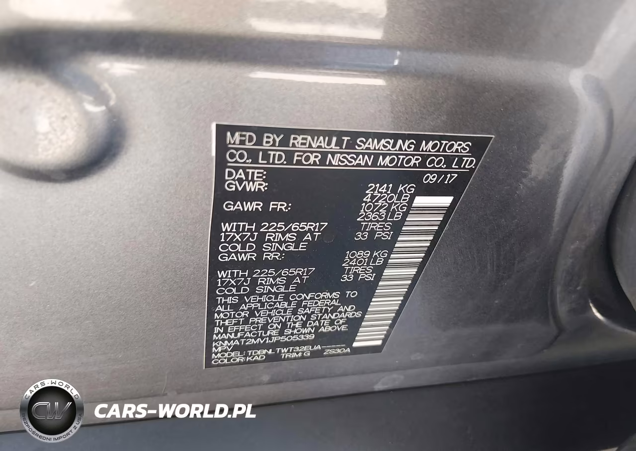 2018 Nissan Rogue Sv VIN:KNMAT2MV1JP505339 - 9