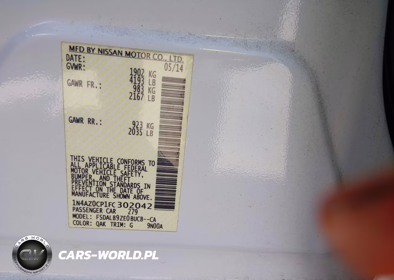 2015 Nissan Leaf S VIN:1N4AZ0CP1FC302042 - 9