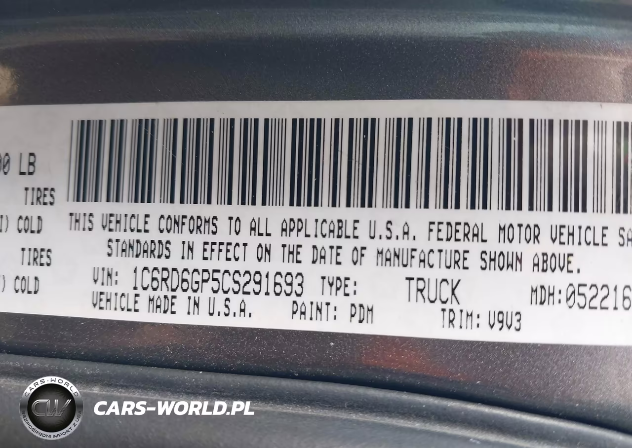 2012 Ram 1500 Slt VIN:1C6RD6GP5CS291693 - 9
