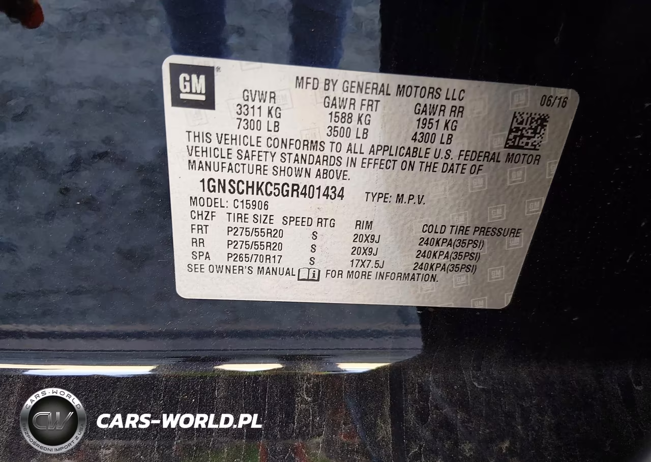2016 Chevrolet Suburban Lt VIN:1GNSCHKC5GR401434 - 9
