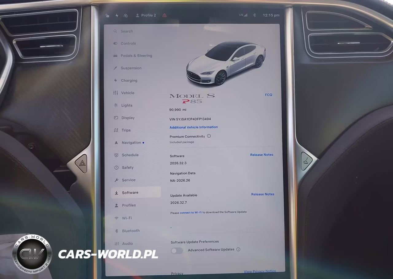 2013 Tesla Model S Performance VIN:5YJSA1CP4DFP13494 - 7
