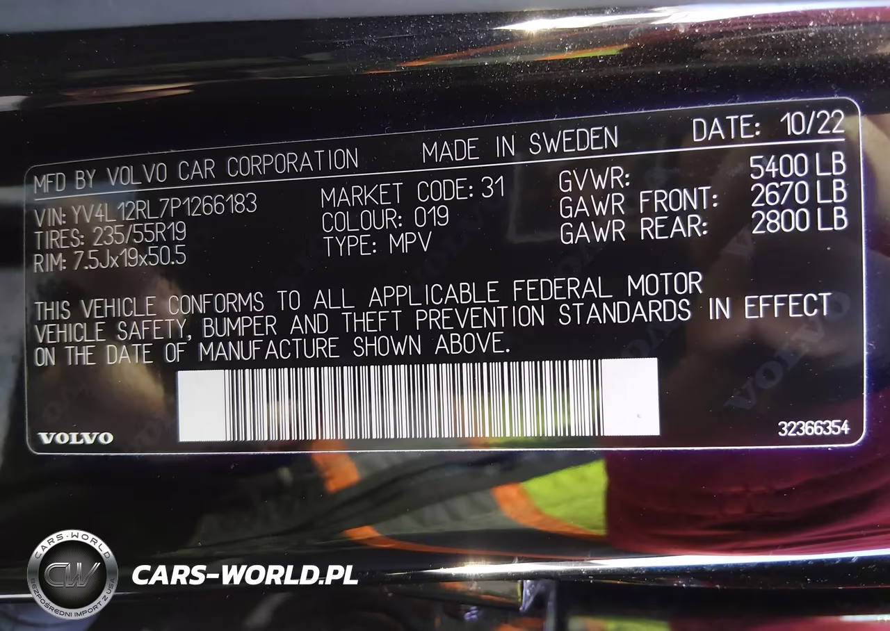 2023 Volvo Xc60 B5 Plus Dark Theme VIN:YV4L12RL7P1266183 - 9
