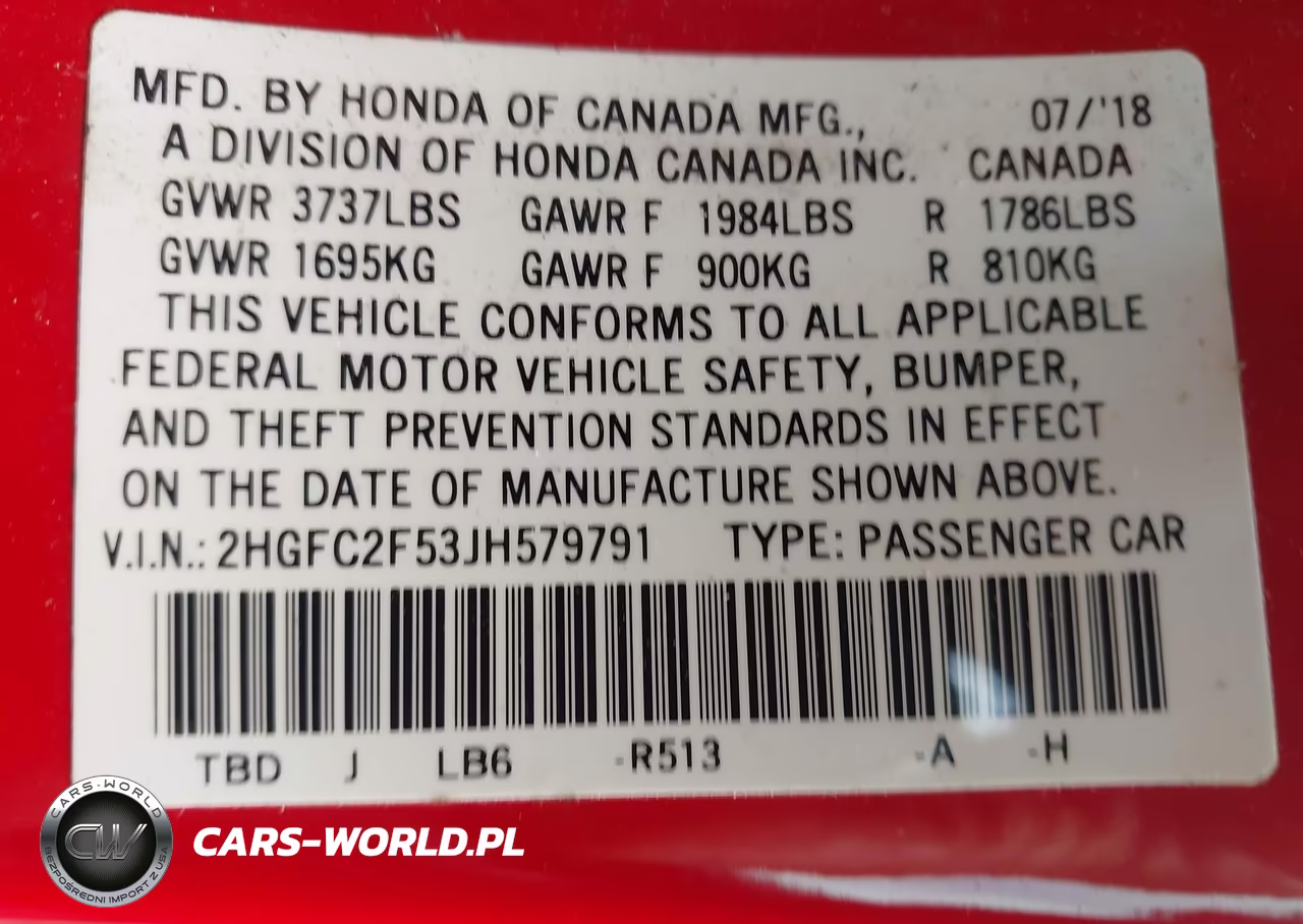 2018 Honda Civic Lx VIN:2HGFC2F53JH579791 - 9