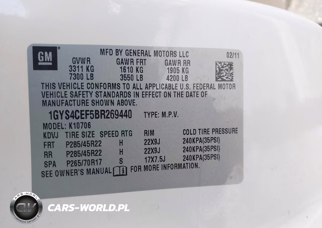 2011 Cadillac Escalade Premium VIN:1GYS4CEF5BR269440 - 9