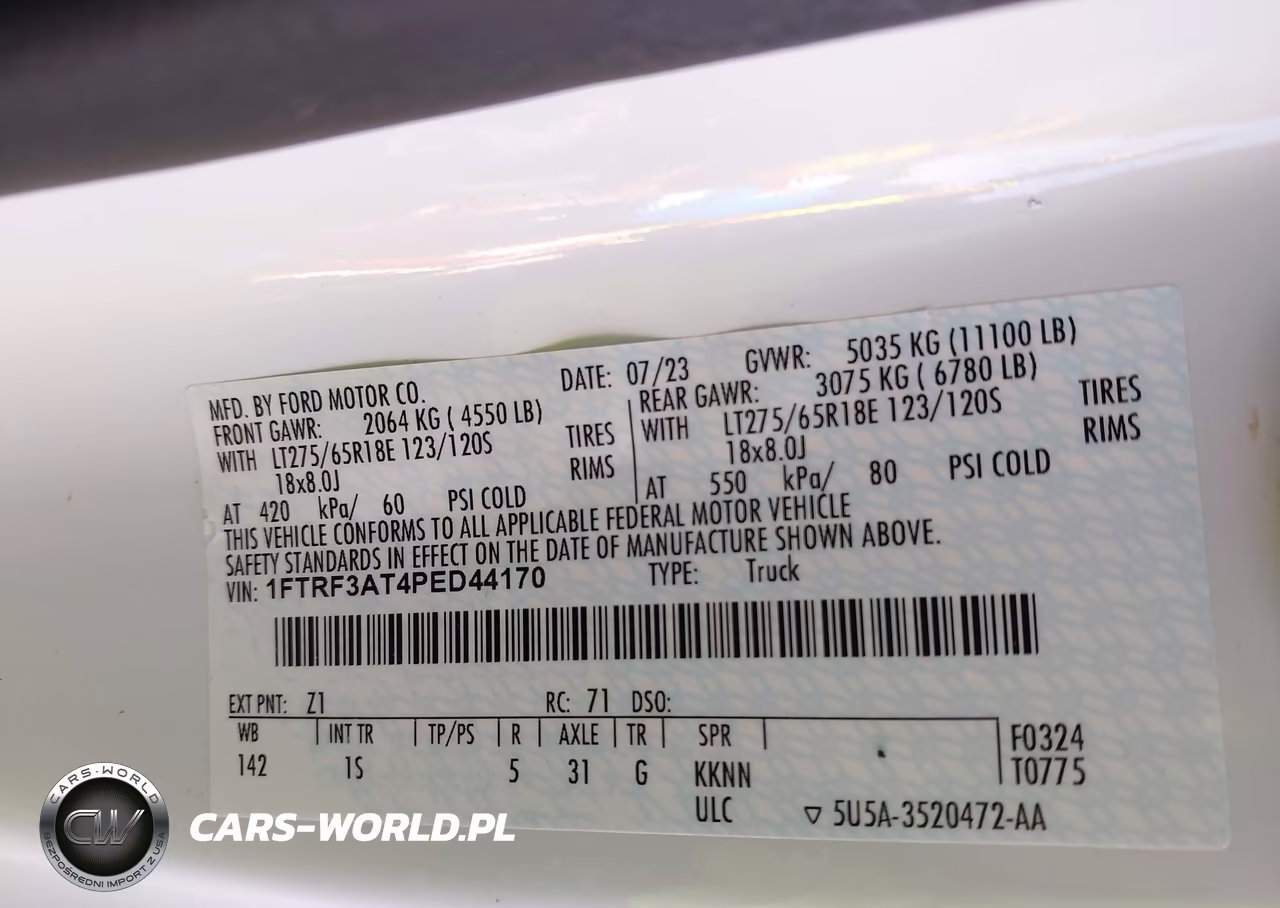 2023 Ford F-350 Xl VIN:1FTRF3AT4PED44170 - 8