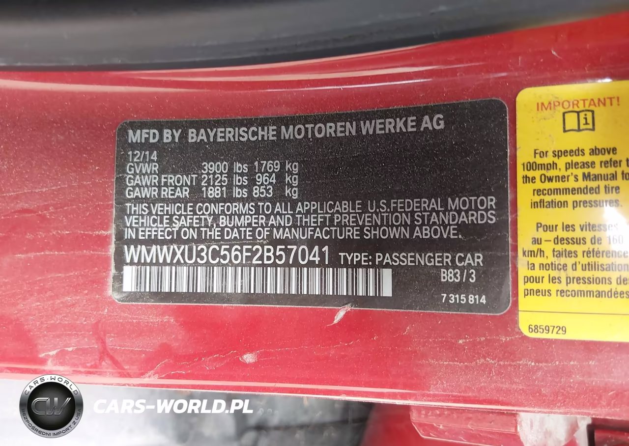 2015 Mini Cooper S VIN:WMWXU3C56F2B57041 - 9