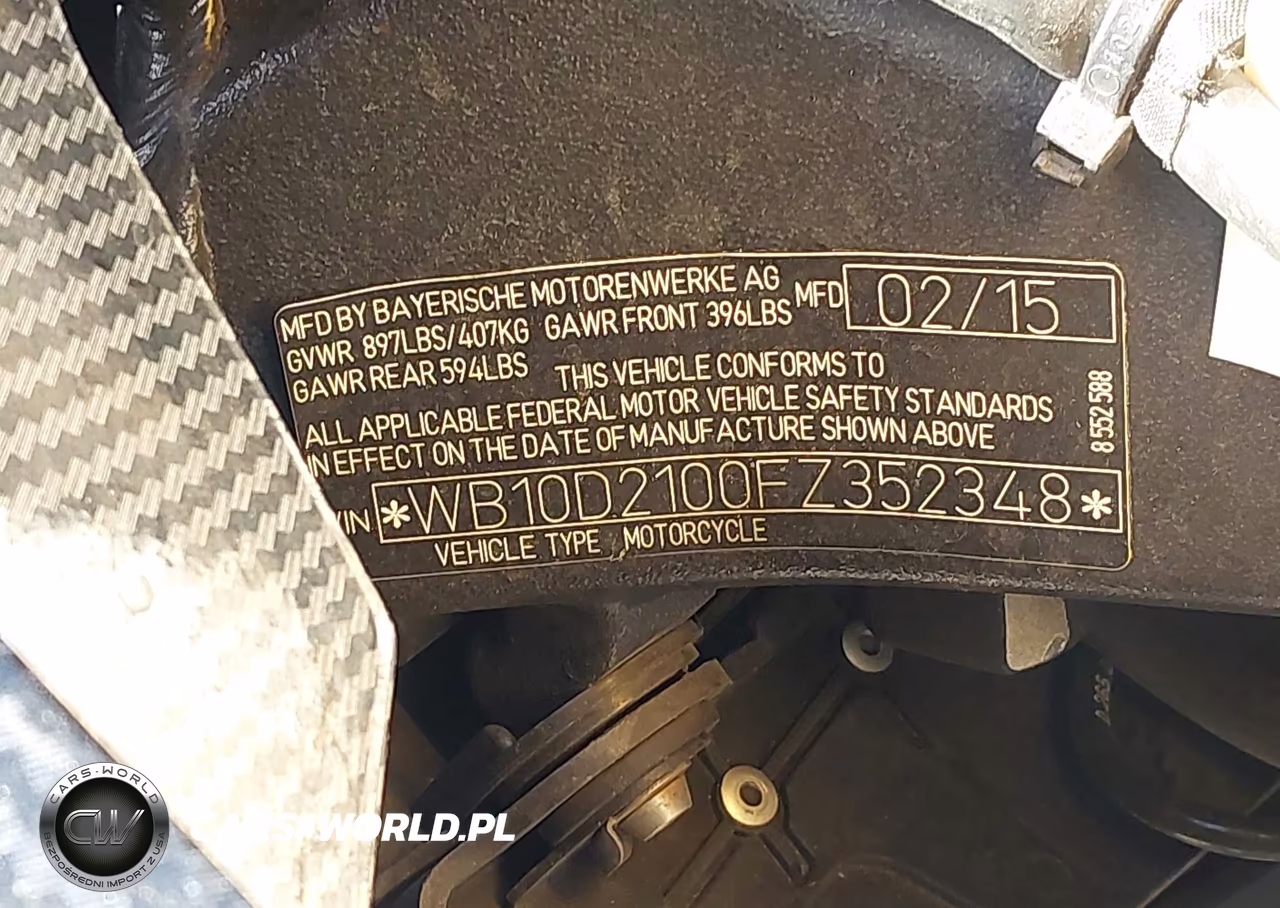 2014 BMW S1000 Rr VIN:WB10D2100FZ352348 - 9