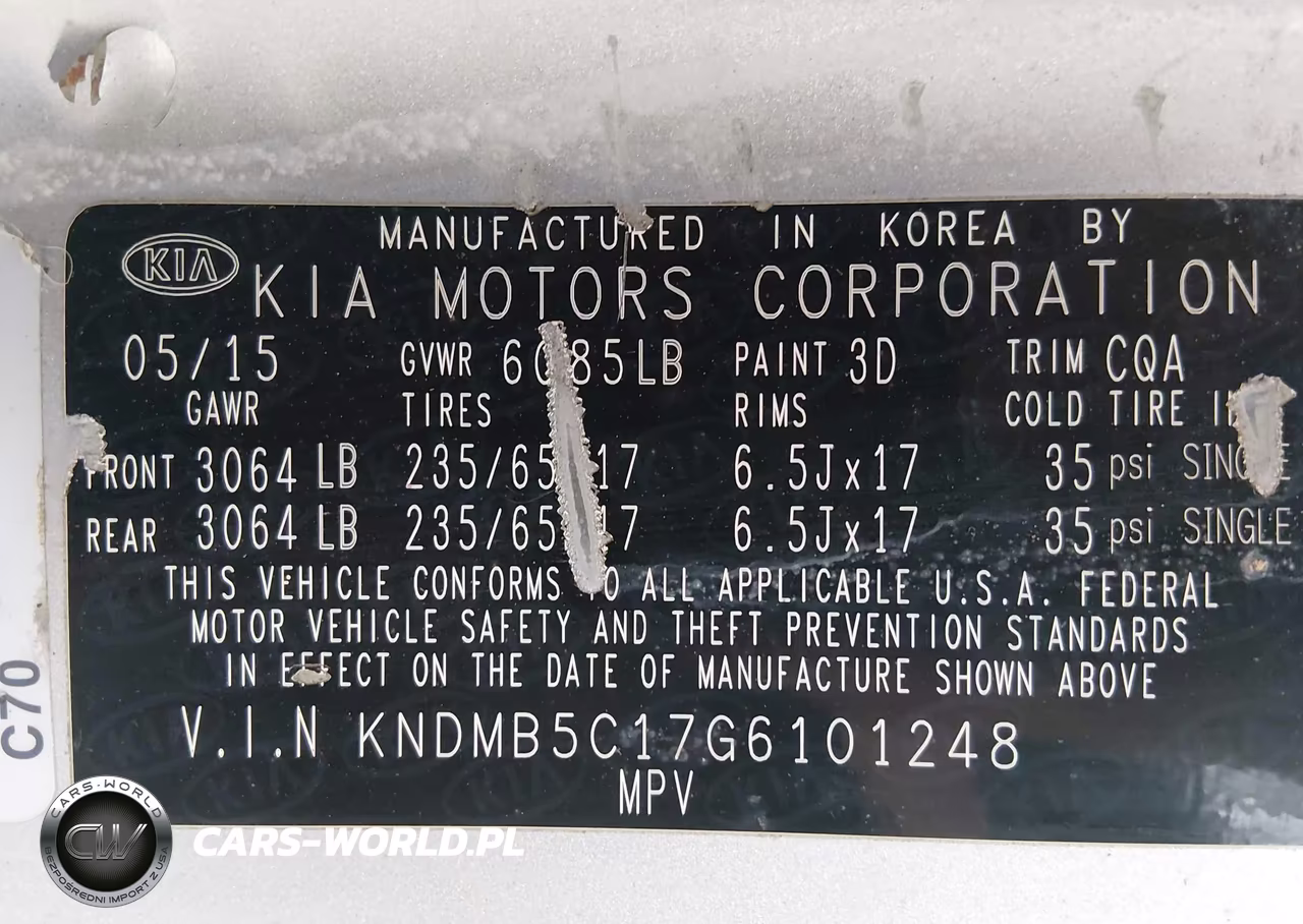 2016 Kia Sedona Lx VIN:KNDMB5C17G6101248 - 9