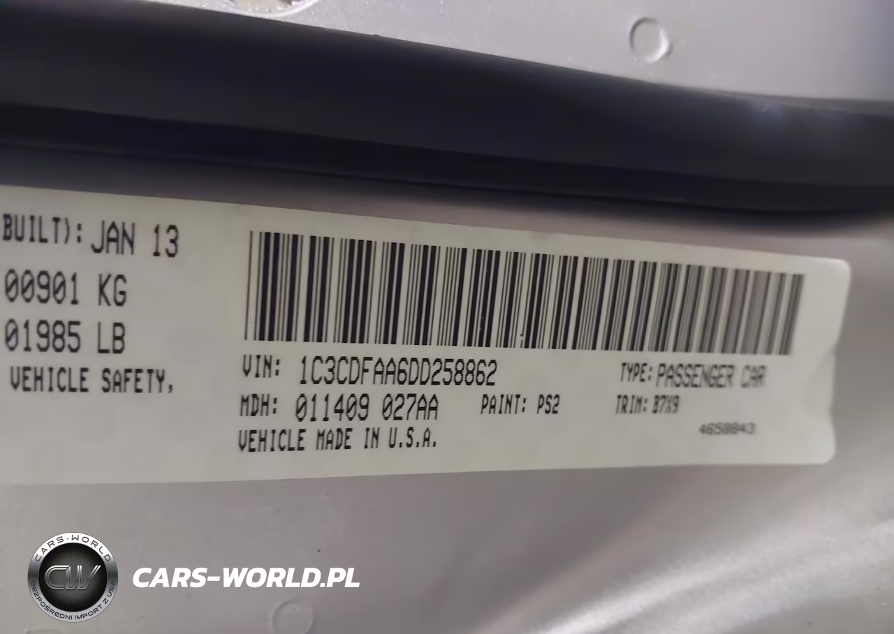 2013 Dodge Dart Se VIN:1C3CDFAA6DD258862 - 9