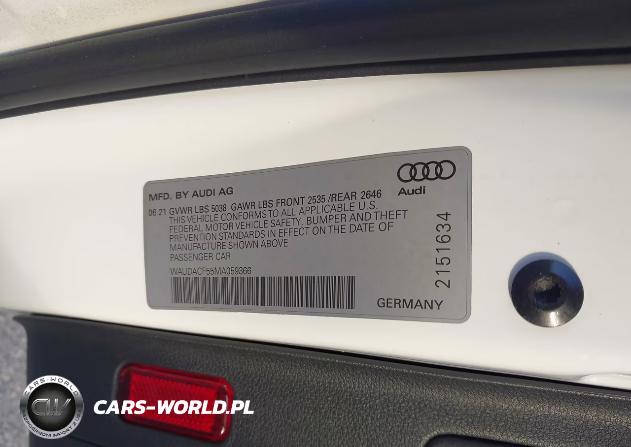 2021 Audi A5 Sportback Premium 45 Tfsi Quattro S Tronic VIN:WAUDACF55MA059366 - 9