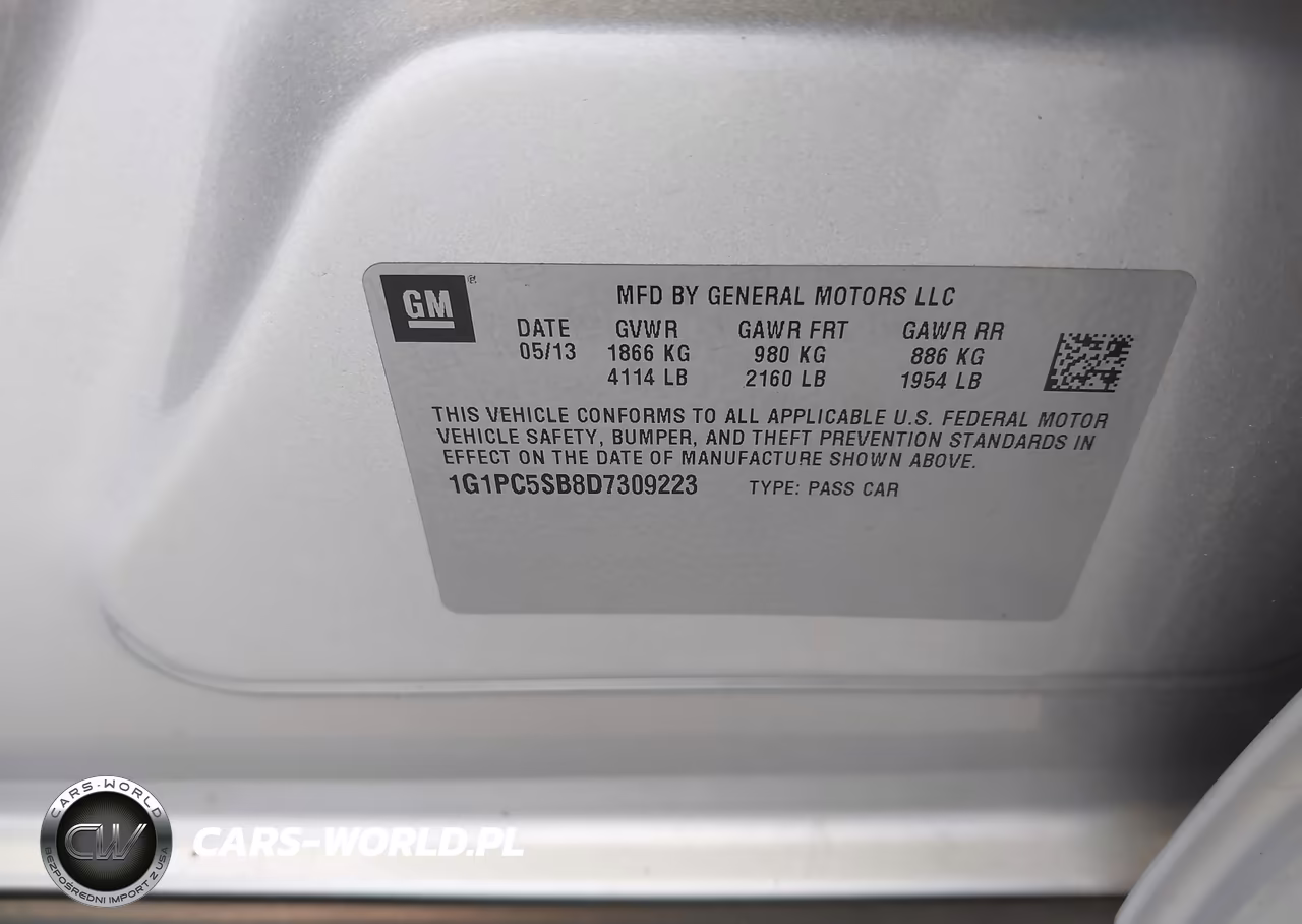 2013 Chevrolet Cruze 1Lt Auto VIN:1G1PC5SB8D7309223 - 9