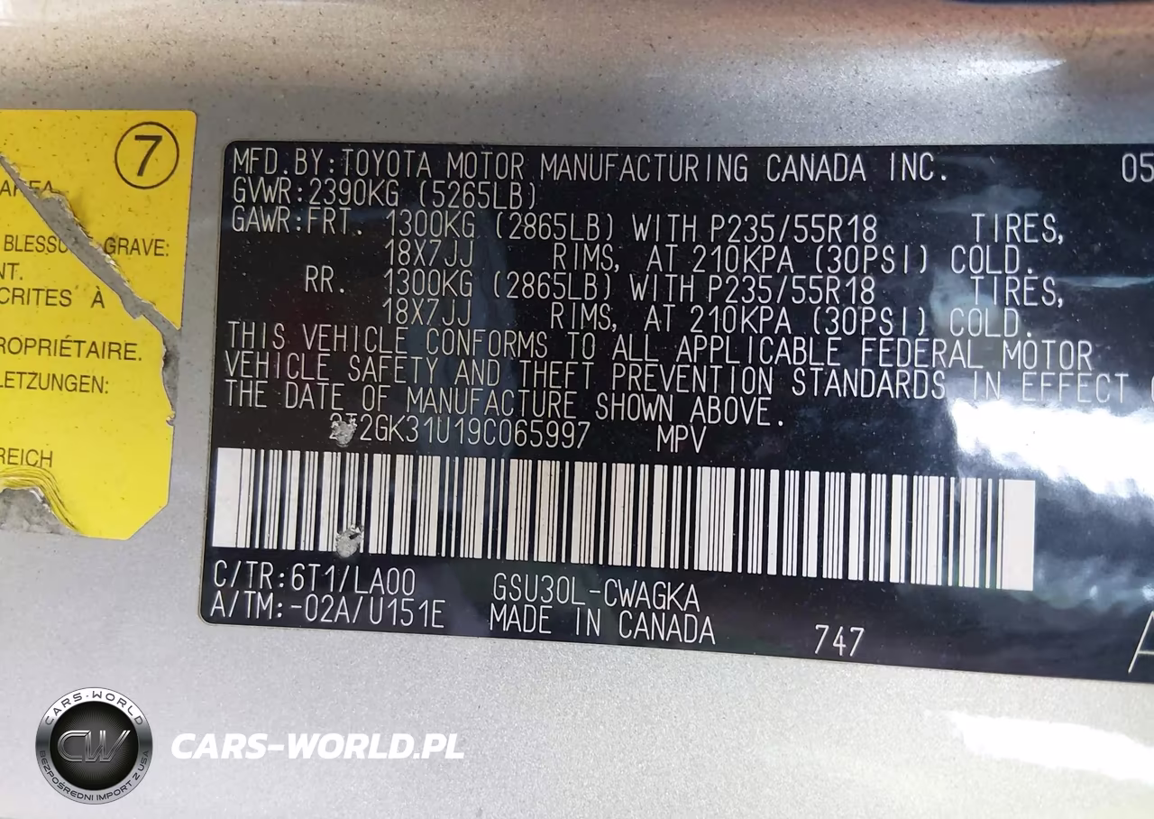 2009 Lexus Rx 350 VIN:2T2GK31U19C065997 - 17