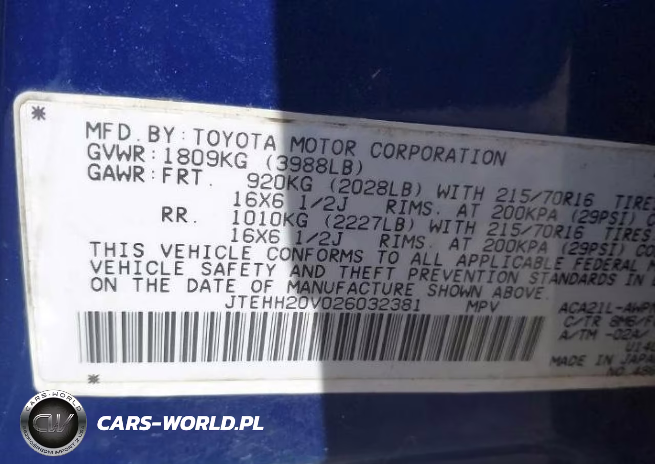 2002 Toyota Rav4 VIN:JTEHH20V026032381 - 9