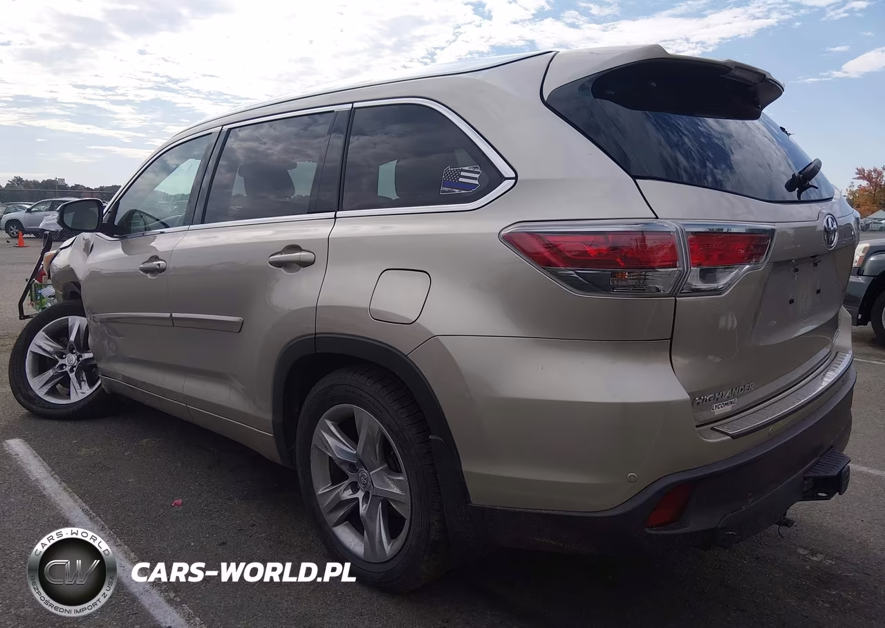 2015 Toyota Highlander Limited V6 VIN:5TDDKRFH8FS213636 - 3