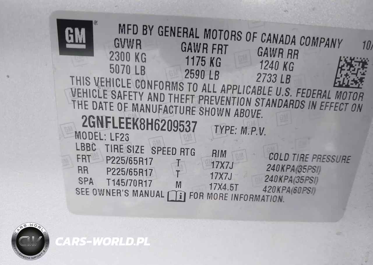 2017 Chevrolet Equinox Ls VIN:2GNFLEEK8H6209537 - 9