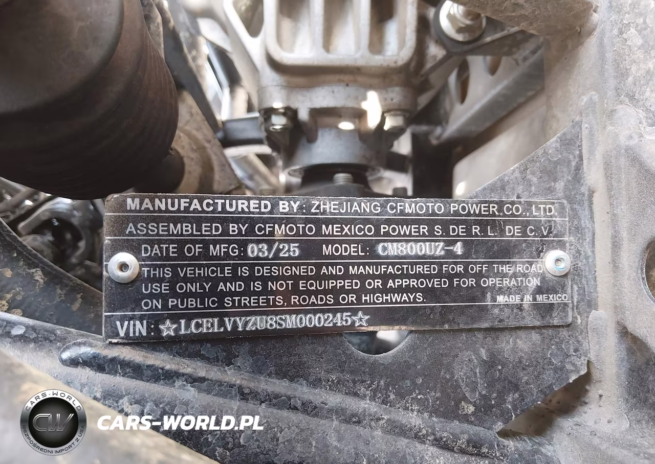 2025 Cf Moto Uforce 800 Xl VIN:LCELVYZU8SM000245 - 10