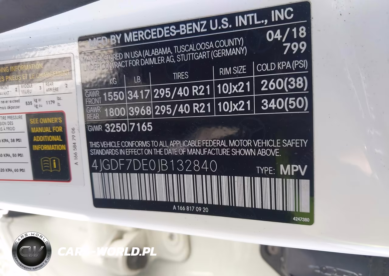 2018 Mercedes-Benz Gls 550 4Matic VIN:4JGDF7DE0JB132840 - 9