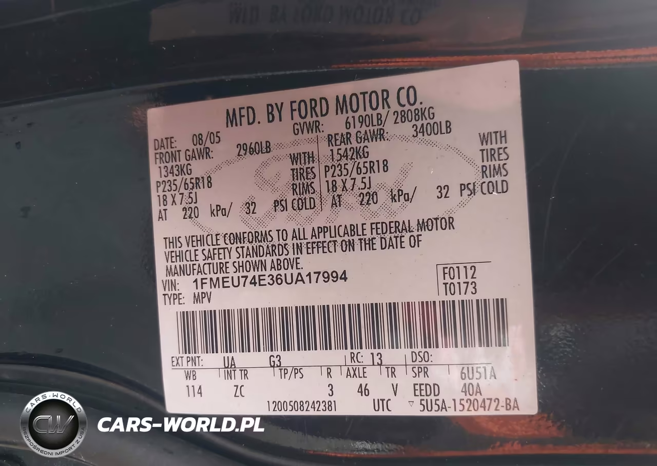 2006 Ford Explorer Eddie Bauer VIN:1FMEU74E36UA17994 - 9