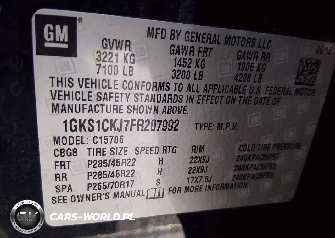 2015 GMC Yukon Denali VIN:1GKS1CKJ7FR207992 - 9