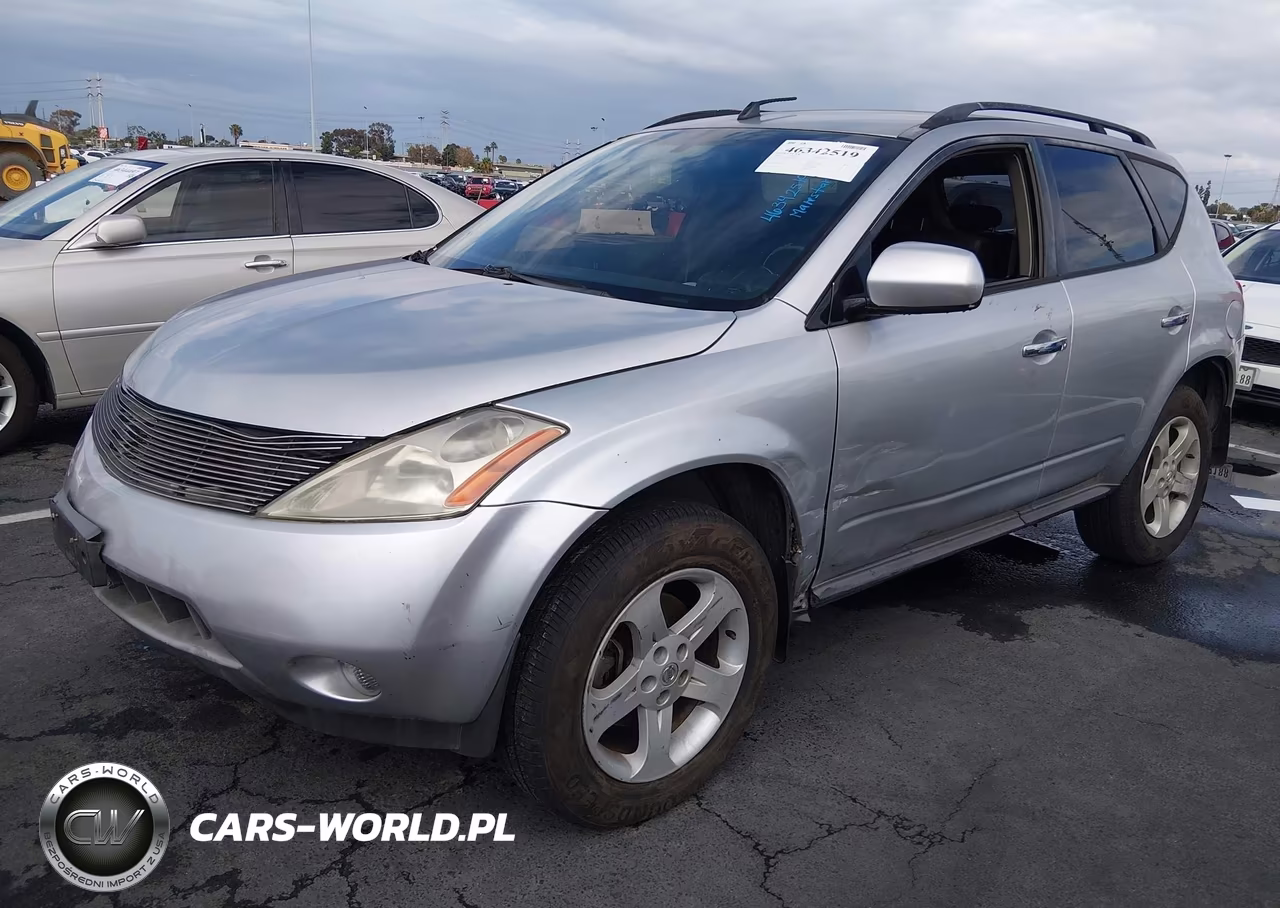2004 Nissan Murano Sl VIN:JN8AZ08T64W203099 - 2
