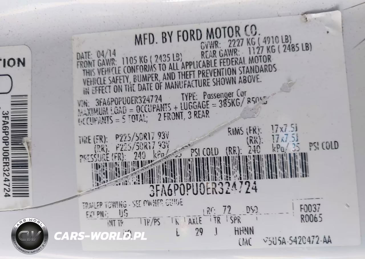 2014 Ford Fusion Energi Se Luxury VIN:3FA6P0PU0ER324724 - 9