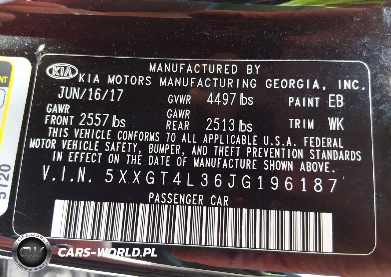 2018 Kia Optima VIN:5XXGT4L36JG196187 - 9