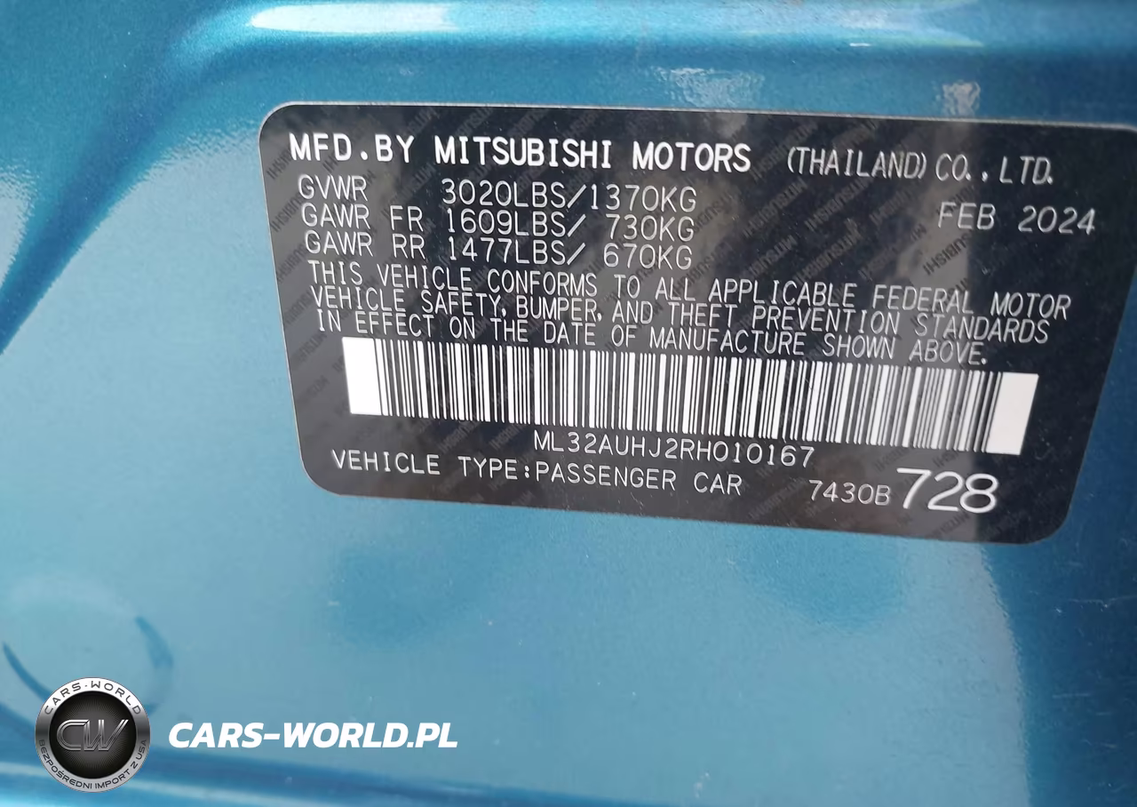 2024 Mitsubishi Mirage Es-Le VIN:ML32AUHJ2RH010167 - 9