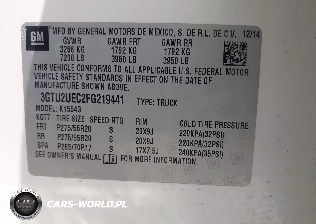 2015 GMC Sierra 1500 Sle VIN:3GTU2UEC2FG219441 - 9