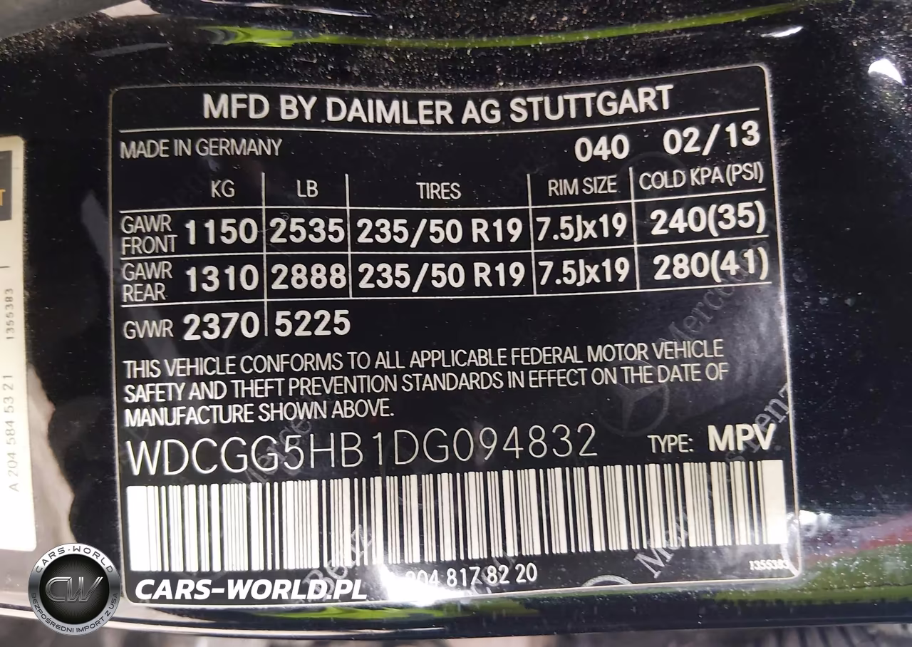 2013 Mercedes-Benz Glk 350 VIN:WDCGG5HB1DG094832 - 9