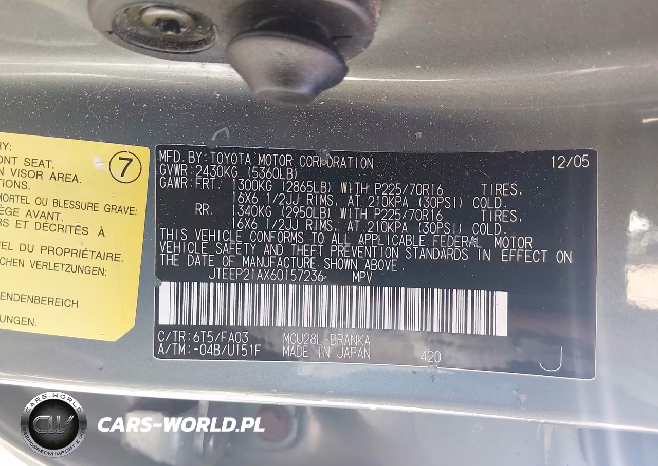 2006 Toyota Highlander V6 VIN:JTEEP21AX60157236 - 9