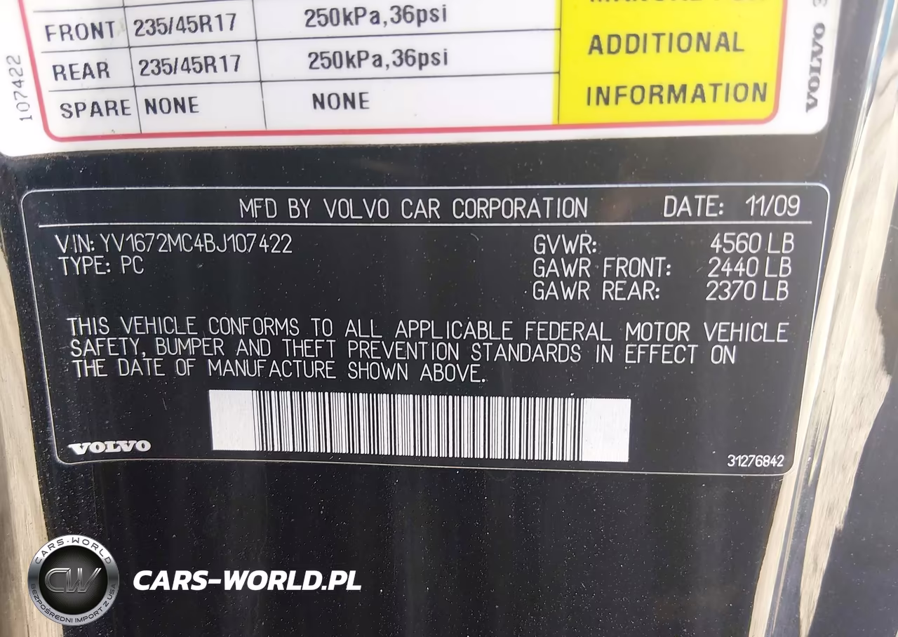 2011 Volvo C70 T5 VIN:YV1672MC4BJ107422 - 9
