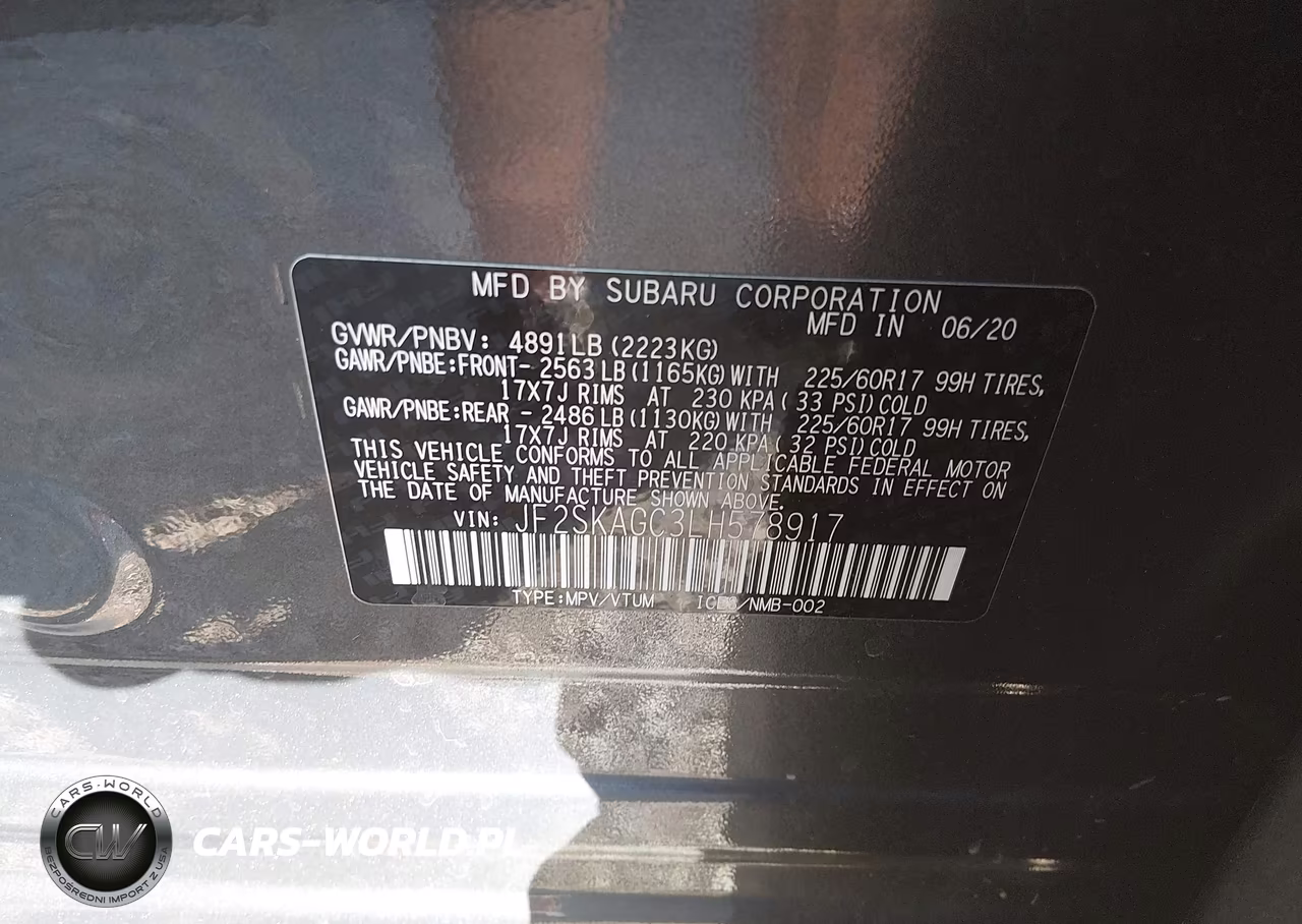 2020 Subaru Forester Premium VIN:JF2SKAGC3LH578917 - 9