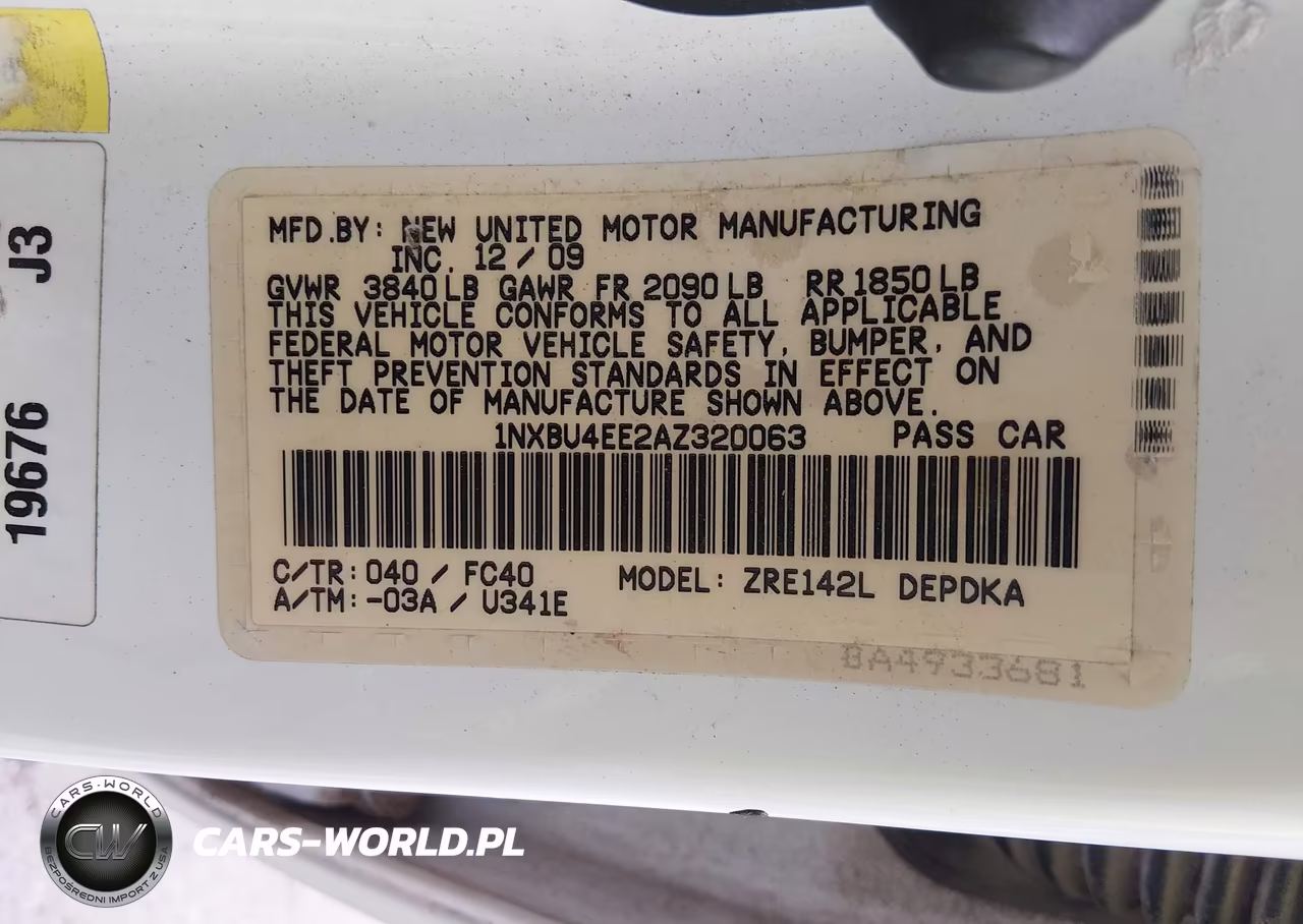 2010 Toyota Corolla Le VIN:1NXBU4EE2AZ320063 - 9