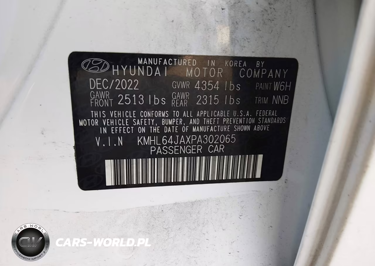 2023 Hyundai Sonata Sel VIN:KMHL64JAXPA302065 - 9