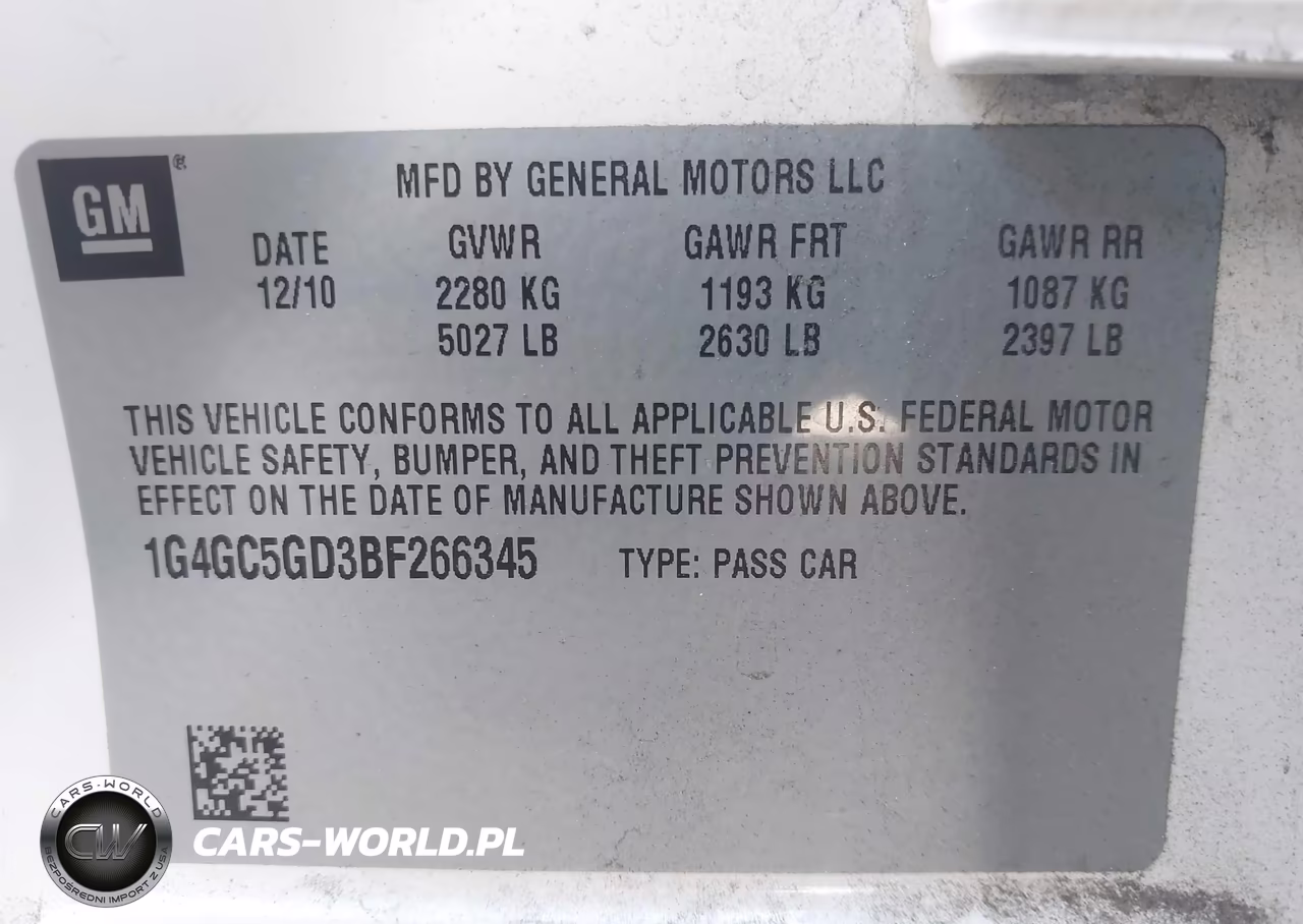 2011 Buick Lacrosse Cxl VIN:1G4GC5GD3BF266345 - 9