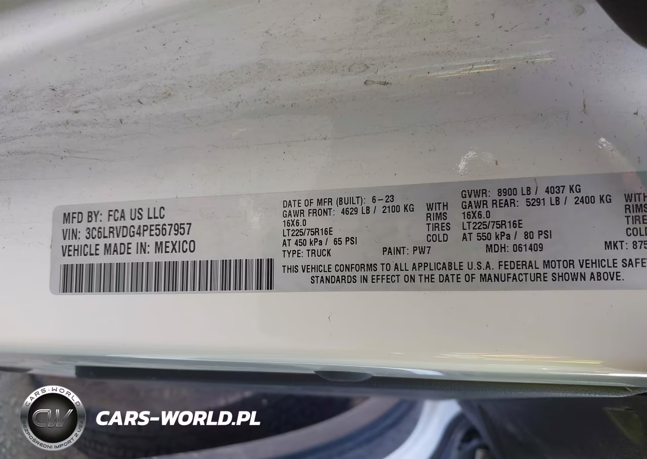 2023 Ram Promaster 2500 High Roof 159 Wb VIN:3C6LRVDG4PE567957 - 9
