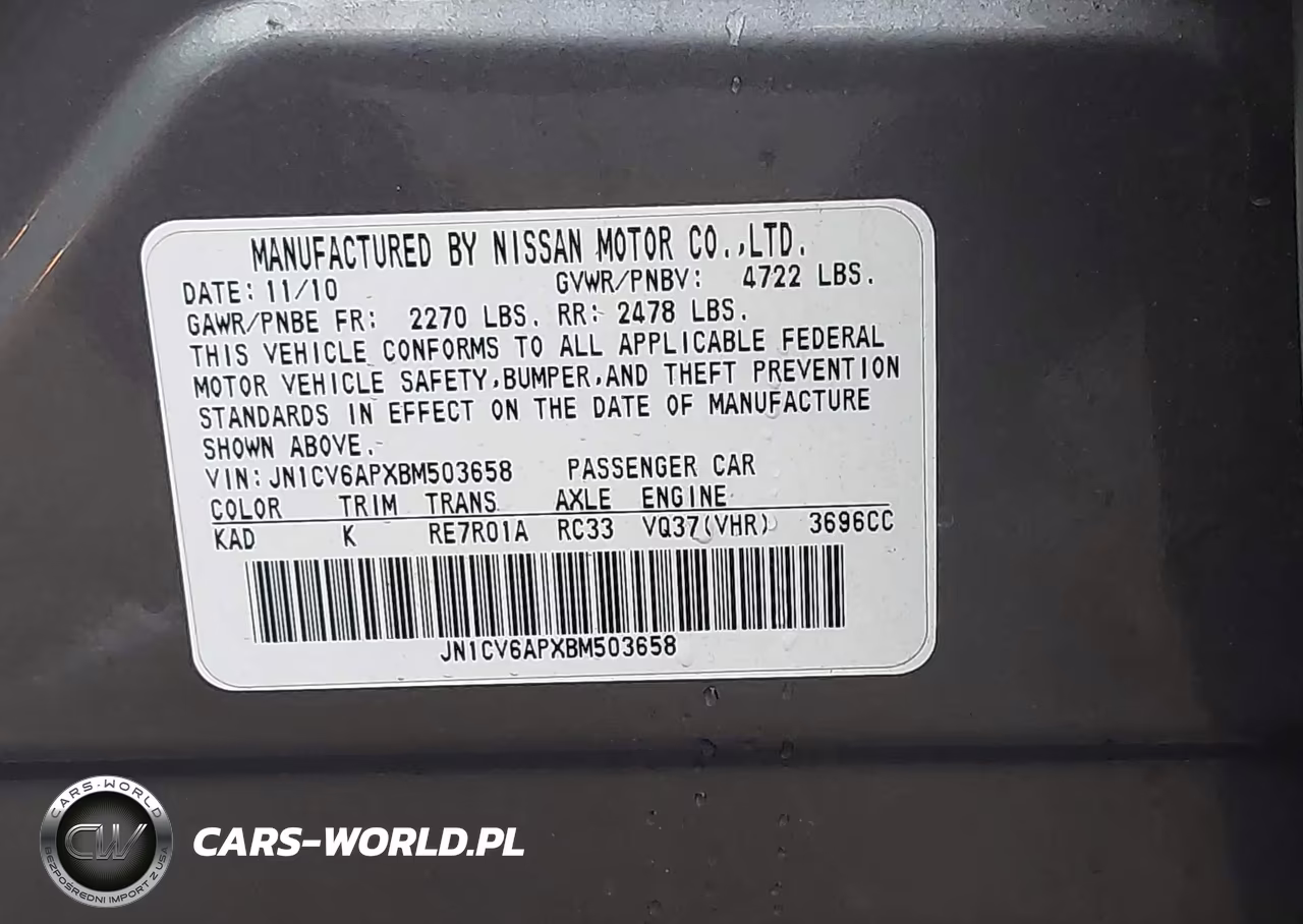 2011 Infiniti G37 Journey VIN:JN1CV6APXBM503658 - 9