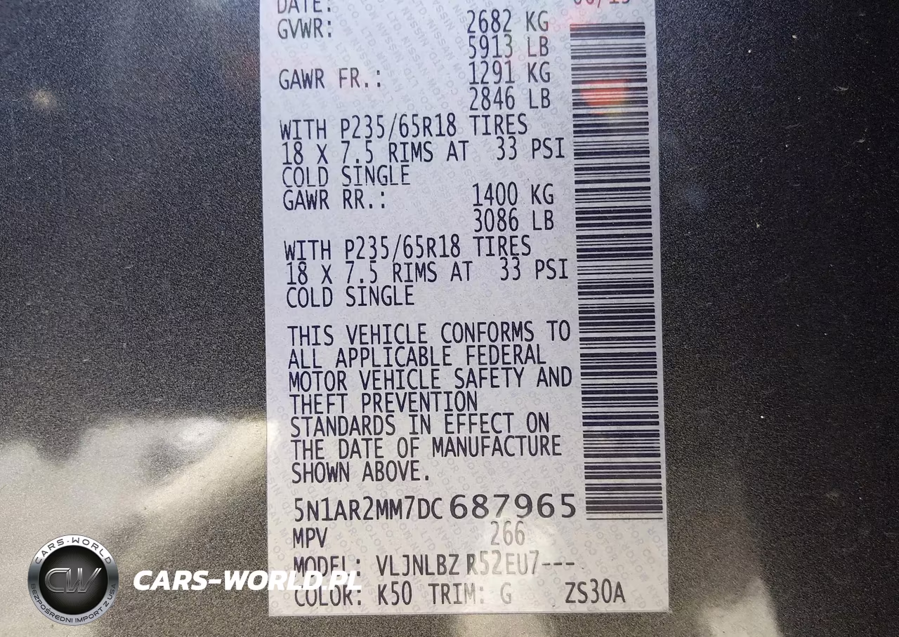 2013 Nissan Pathfinder S VIN:5N1AR2MM7DC687965 - 9