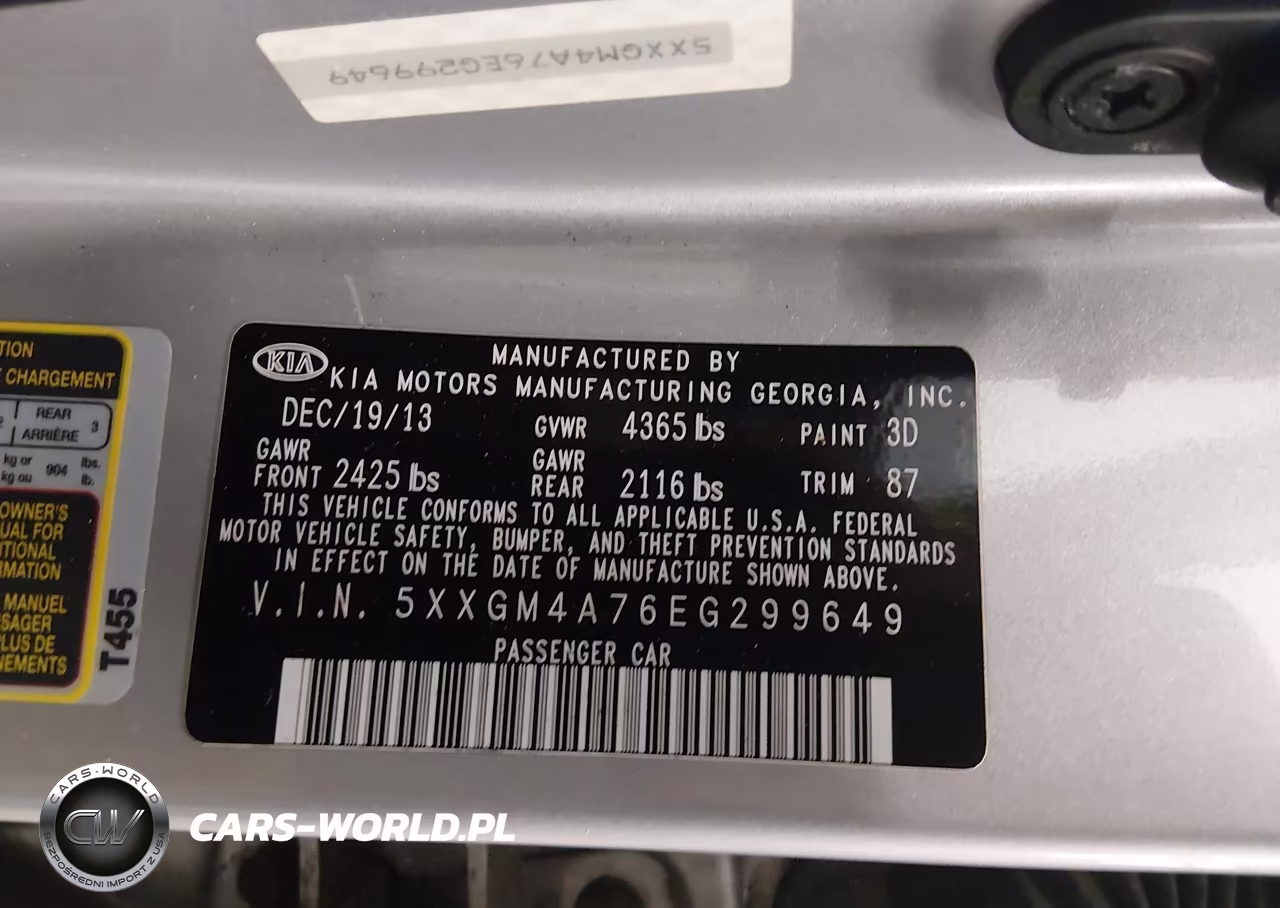 2014 Kia Optima Lx VIN:5XXGM4A76EG299649 - 9