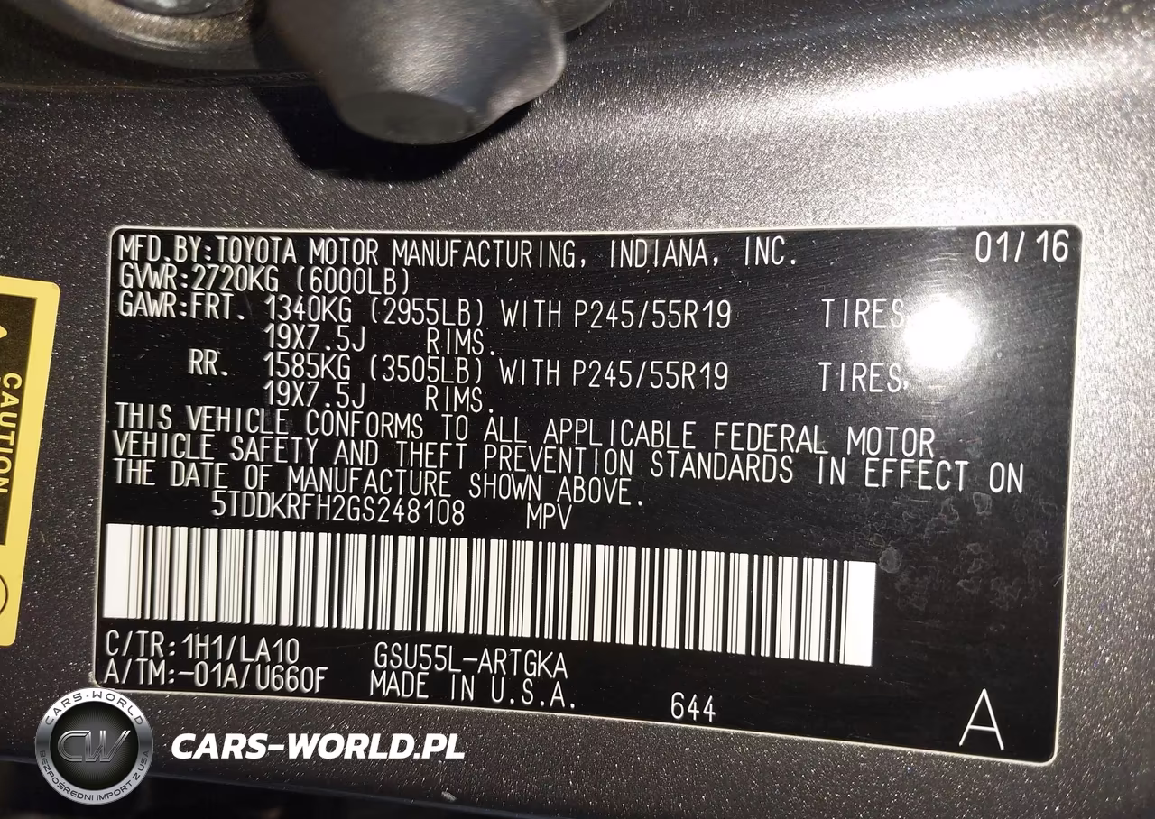 2016 Toyota Highlander Limited Platinum V6 VIN:5TDDKRFH2GS248108 - 9