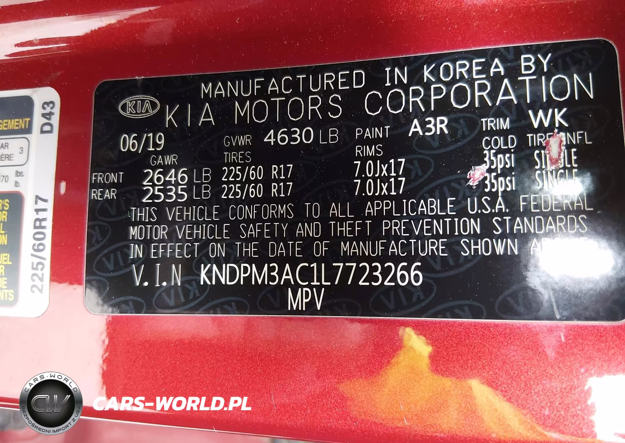 2020 Kia Sportage Lx VIN:KNDPM3AC1L7723266 - 9