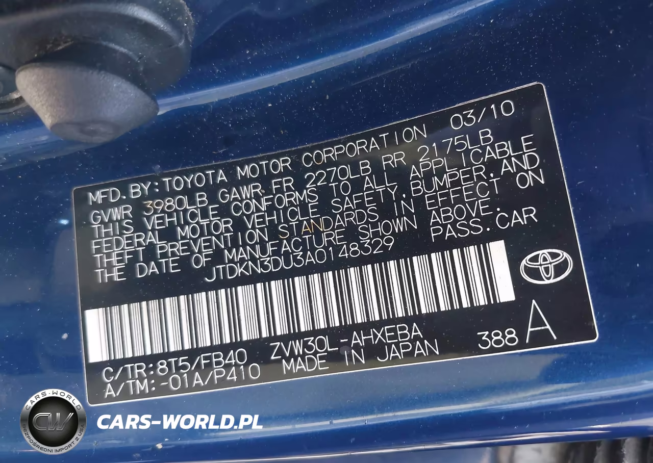 2010 Toyota Prius Iii VIN:JTDKN3DU3A0148329 - 9