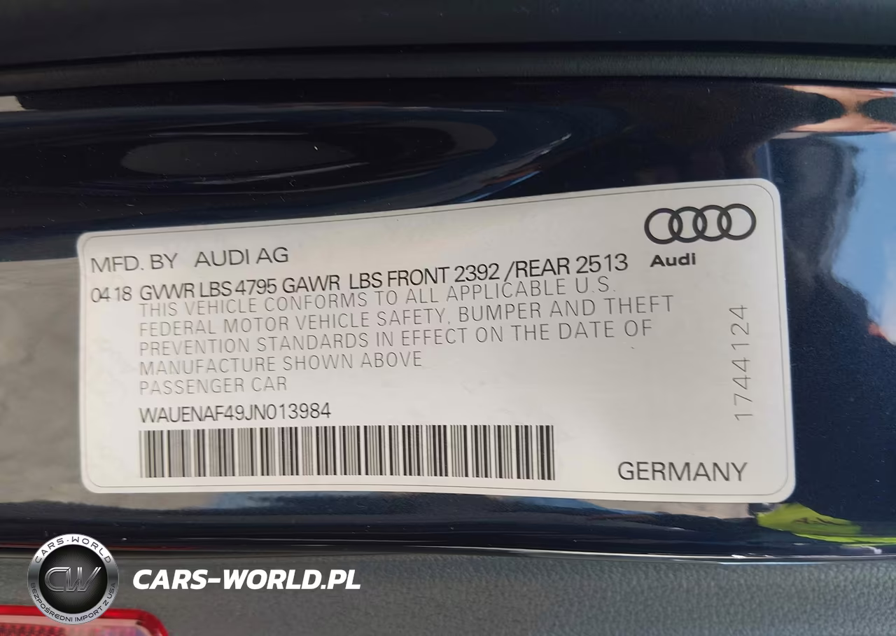 2018 Audi A4 2.0T Premium-2.0T Tech Premium VIN:WAUENAF49JN013984 - 9