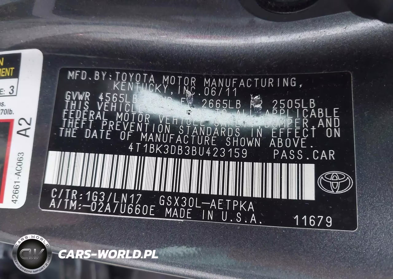 2011 Toyota Avalon Limited VIN:4T1BK3DB3BU423159 - 9