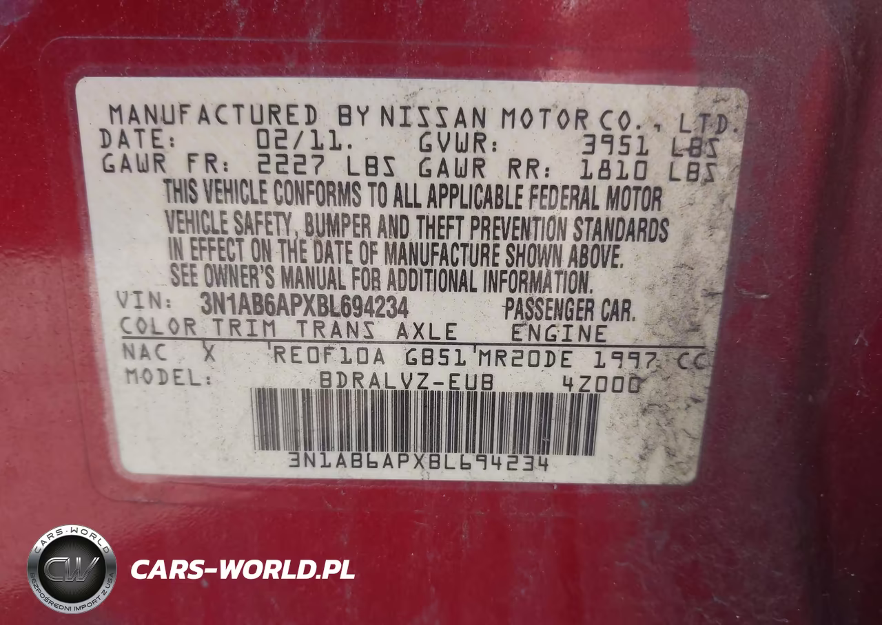 2011 Nissan Sentra 2.0Sl VIN:3N1AB6APXBL694234 - 9
