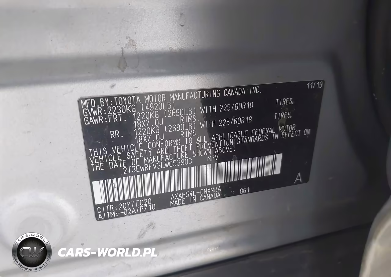 2020 Toyota Rav4 Hybrid Xse VIN:2T3EWRFV3LW053903 - 9