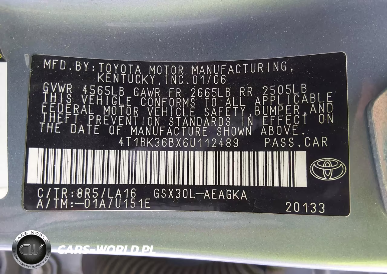 2006 Toyota Avalon Xls VIN:4T1BK36BX6U112489 - 9